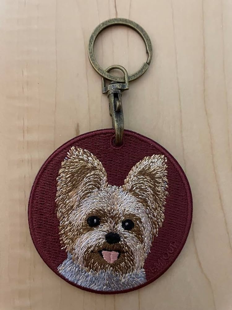 Amazon.co.jp: EMJOURエンジュールキーホルダー 両面刺繍